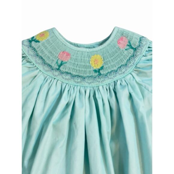 Marmellata Smocked Dress Girls Size 3T Floral Princess Easter Church Embroidery - Picture 2 of 8